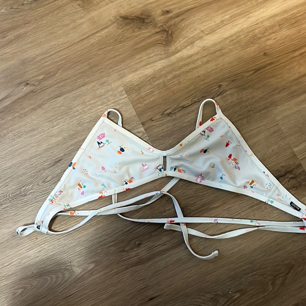 Jolyn patterned vent bikini top size XL